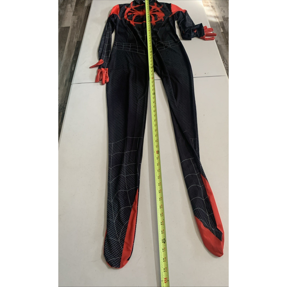 Spiderman Sz L Into the SpiderVerse Miles Morales Jumpsuit Adult Cosplay Costume - Picture 5 of 16